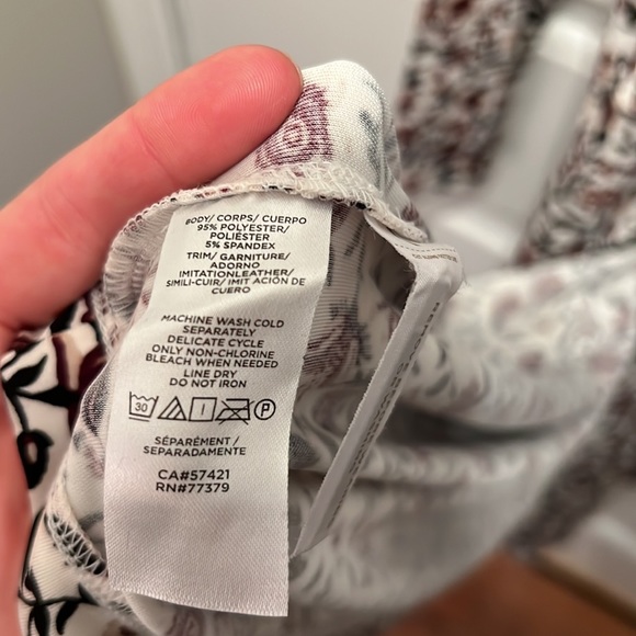 New Ann Taylor winter white floral wrap dress - Picture 8 of 8